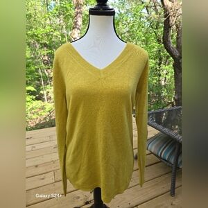 NWOT Croft & Barrow Yellow Knit Sweater